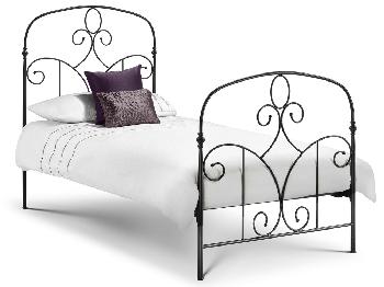 Julian Bowen Corsica Single Black Metal Bed Frame