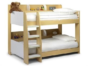 Julian Bowen Domino Bunk Bed 3' Single White Bunk Bed