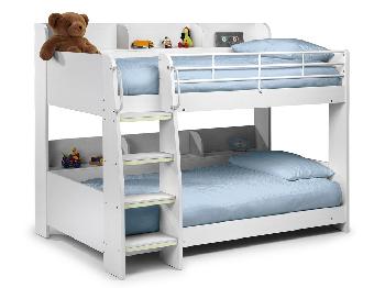 Julian Bowen Domino White Wooden Bunk Bed Frame