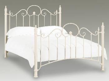 Julian Bowen Florence Double Ivory Metal Bed Frame