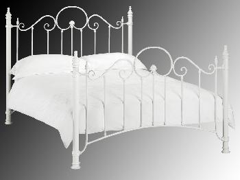 Julian Bowen Florence Single Ivory Metal Bed Frame