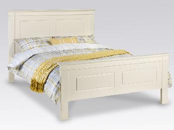 Julian Bowen La Rochelle Double White Bed Frame