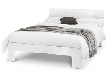 Julian Bowen Manhattan Bed 5' King Size White Wooden Bed