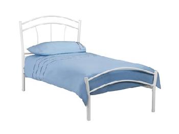 Julian Bowen Miah 4' 6 Double White Metal Bed