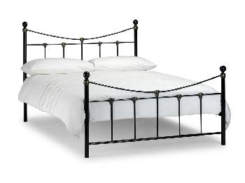 Julian Bowen Rebecca Double Black Metal Bed Frame