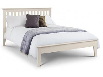 Julian Bowen Salerno 3' Single Stone White Wooden Bed