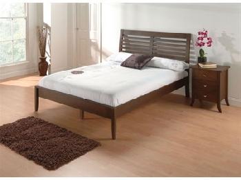 Julian Bowen Santiago 5' King Size Wenge Slatted Bedstead Wooden Bed