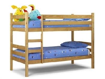 Julian Bowen Wyoming Bunk 3' Single Natural Bunk Bed