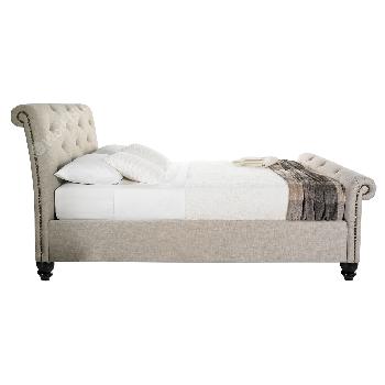 Kaydian Belford Upholstered Bedstead Kingsize Oatmeal