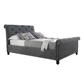 Kaydian Belford Upholstered Bedstead Kingsize Pewter