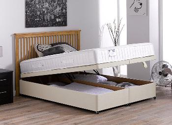 Kendall Pocket Sprung Ottoman Bed - Medium - Beige - 5'0 King