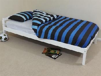 Kidsaw Levi 3' Single White Childrens Bed