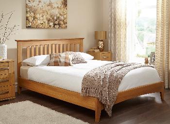 Kiev Solid Oak Bed Frame - 4'6 Double