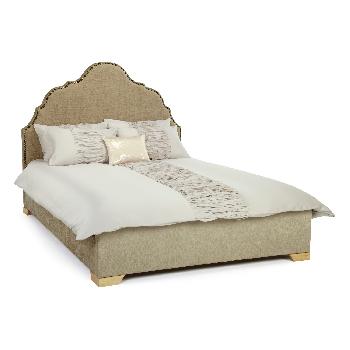 Kimberley King Fabric Bed Fudge Natural Feet