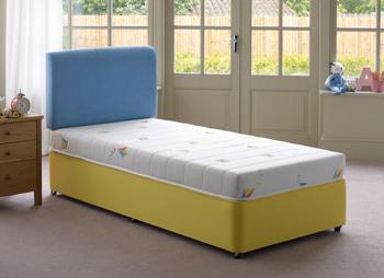 Kites Divan Bed - Yellow - 3'0 Single