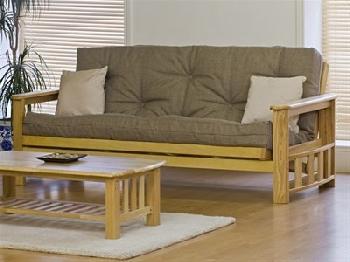 Kyoto Vegas Futon Louisa Natural With Supreme Futon Mattress Futon Set