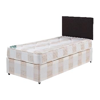 Langdale Deep Quilt Sprung Divan Set Small Single Sliding Drawer