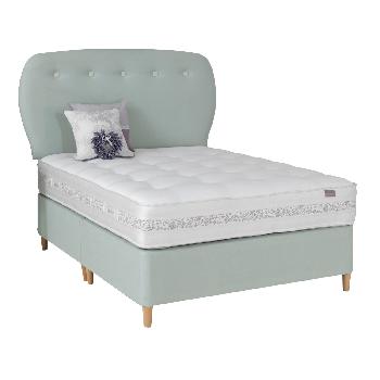 Lavande Pocket 1200 Divan Set 2 Draw PT Wooden Legs Mint and 1200 Pocket Sprung Mattress Double