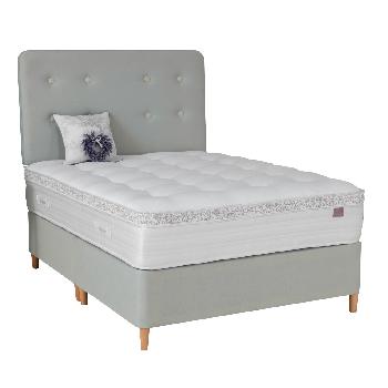 Lavande Pocket 1500 Divan Set 2 Draw SE Base Glides Dove and 1500 Pocket Sprung Mattress Single