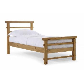 Lecco Long Wooden Bed Frame Single