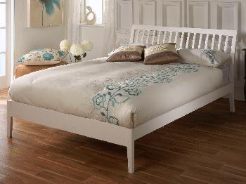 Limelight 4ft Ananke Small Double White Wooden Bed Frame