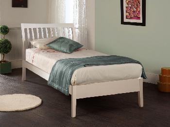 Limelight Ananke Single White Wooden Bed Frame
