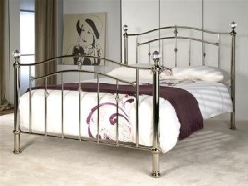 Limelight Callisto 4' 6 Double Chrome Sprung Slatted Bedstead Metal Bed