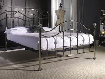 Limelight Cygnus 5' King Size Chrome Metal Bed