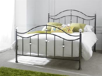 Limelight Cygnus Black 4' 6 Double Metal Bed