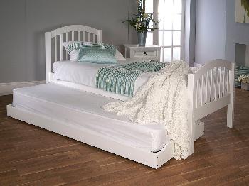 Limelight Despina Extra Long White Wooden Guest Bed Frame