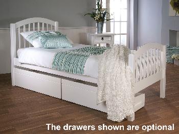 Single White Wooden Bed Frame, Ikea White Wood Bed Frame