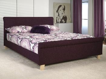 Limelight Eclipse King Size Plum Fabric Bed Frame