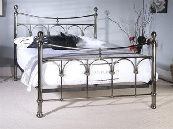 Limelight Gamma 4' 6 Double Antique Nickel Metal Bed