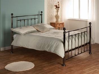 Limelight Libra 5' King Size Black Chrome Metal Bed