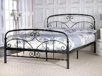 Limelight Musca Double Black Metal Bed Frame