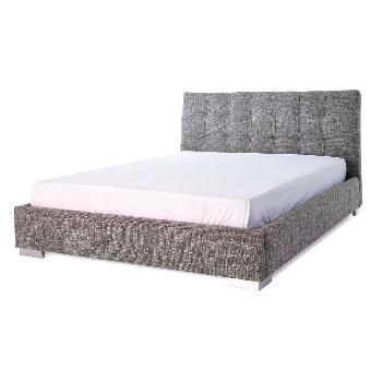 Limelight Ophelia Slate Waffle Upholstered Bedstead - Double