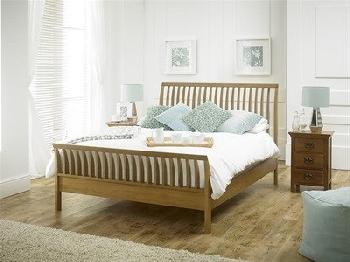 Limelight Orion 6' Super King American Oak Slatted Bedstead Wooden Bed