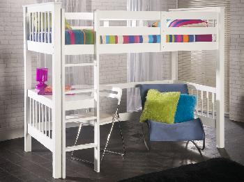 Limelight Pavo White Study Bunk Bed Frame