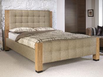 Limelight Saturn Double Oatmeal Fabric Bed Frame