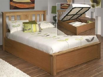 Limelight Terran Ottoman 4' 6 Double Natural Ottoman Bed