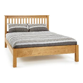Lincoln Oak Wooden Bed Frame Double