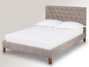 LPD Darcy Double Mink Fabric Bed Frame