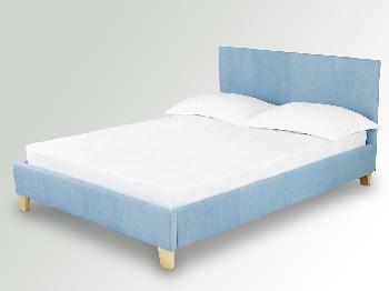 Lpd Denver Double Denim Fabric Bed, Denim Bed Frame