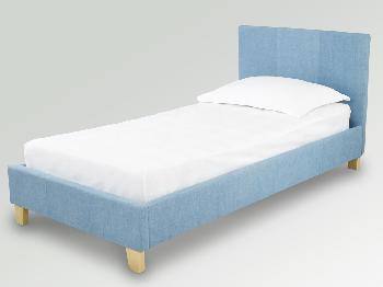 LPD Denver Single Denim Fabric Bed Frame