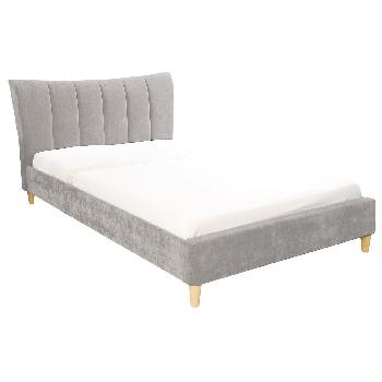 Luciana Upholstered Bedstead Grey Kingsize