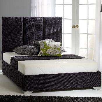 Luta Upholstered Bed Frame Nelson Pearl Superking