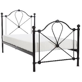 Lyon Metal Bed Frame Kingsize Black