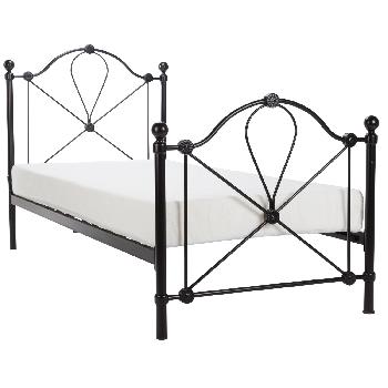 Lyon Metal Bed Frame Small Double Black