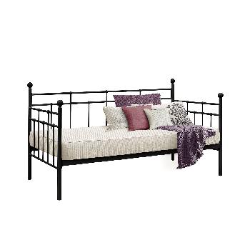 Lyon Metal Day Bed - Black