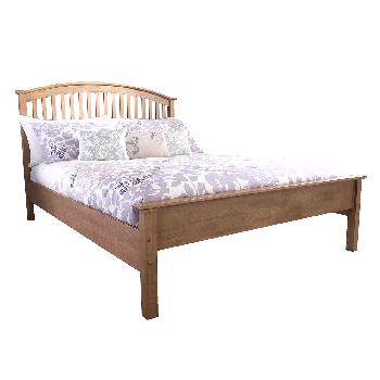 Madrid Natural Wooden Bed Frame Double